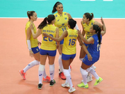 巴西女排3-2克意大利成功卫冕 斩获大奖赛第12冠