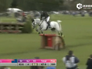 视频-马术三项大师赛越野赛场 骑手骏马配合默契