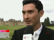 视频-马术三项大师赛布莱海姆宫 中国骑士华天亮相