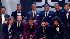 C罗梅西内马尔领衔最佳阵容