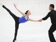 花滑中国杯双人滑赛前训练