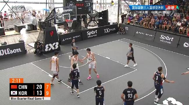 3x3亚洲杯-中国男篮胜韩国 半决赛战澳大利亚