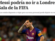 曝梅西也不去FIFA颁奖典礼了 他和C罗同时缺席