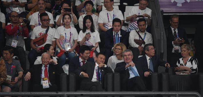 新浪直击亚运会马云助威女排决赛