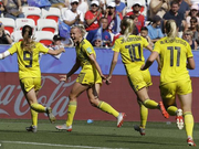 女足世界杯-瑞典2比1胜英格兰 世界杯三度摘铜