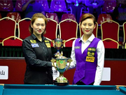 中式台球世锦赛韩雨17-14刘莎莎 女子组强势加冕