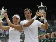 温网混双詹咏然完胜奥斯塔彭科 背靠背夺得冠军