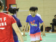 国羽厦门集训趣味测试 女队员组杜玥抱恙拿第一