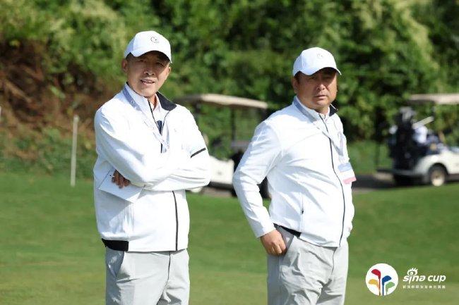 蓝队队长程军与副队长沈灏