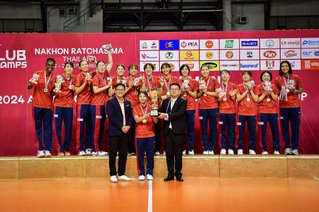 日本NEC红箭荣膺2024年女排亚俱杯冠军