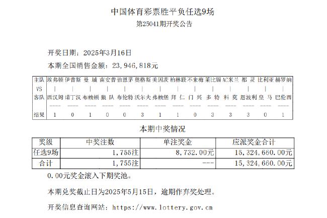 曼城2-2布莱顿 足彩任九开1755注8732元