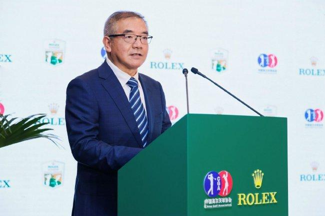 中国高尔夫球协会主席 贺凤翔致辞