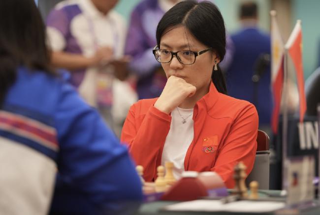 亚运会国际象棋个人赛 韦奕朱锦尔分别暂列男女组首位