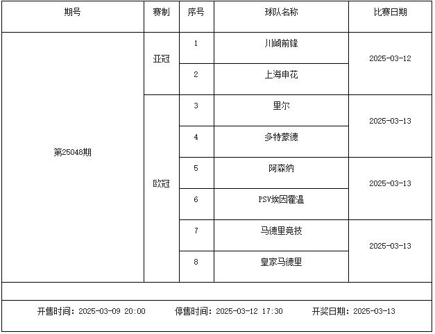 3月7日-3月13日足彩赛程：停售5期 周末英超回归