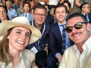 图|李玟现场观战温网决赛 艾玛-沃特森亦出席