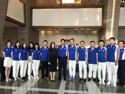 国象奥赛即将开幕 左洪波参赞代大使看望国家队