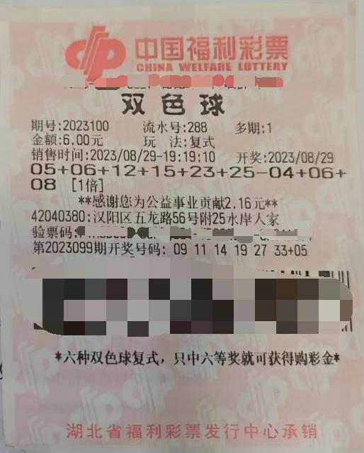 中奖彩票