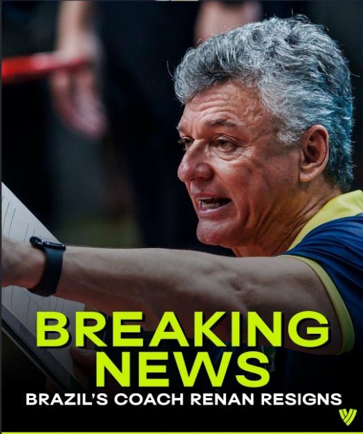 巴西男排涉险直通巴黎 主教练雷南-达尔佐托辞职