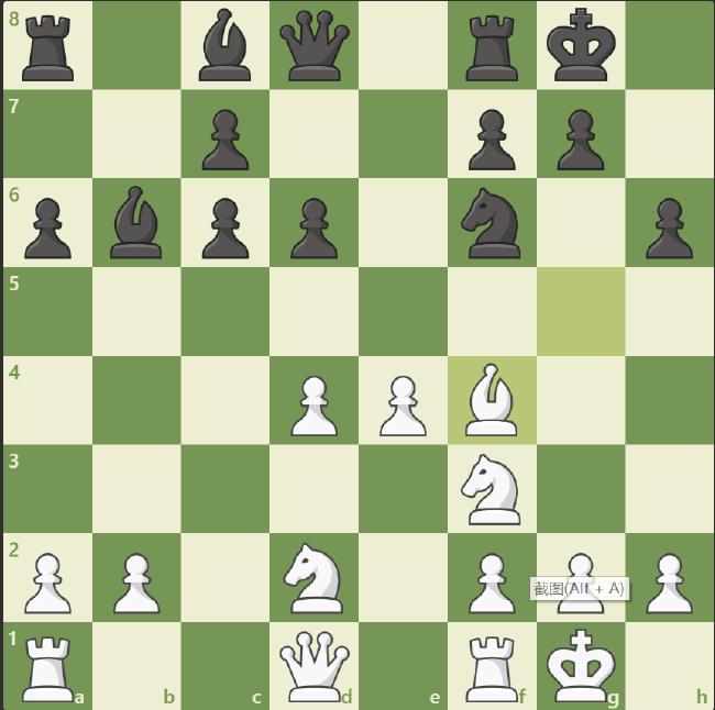 白棋象f4导致白方局面略处下风