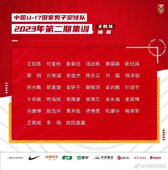 U17国少集训名单：蒯纪闻&黎明等33名球员入选