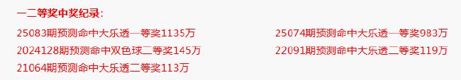 专家预测大乐透连续3期中头奖!还有6注二等!