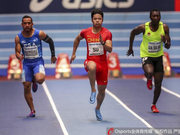 室内世锦赛苏炳添降速夺小组第1 谢震业同晋级