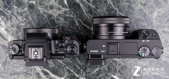 两台机器放一起,佳能G1 X Mark III(左)在厚度、宽度上都要更小巧