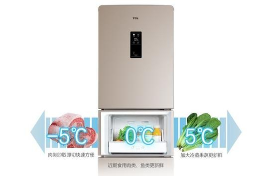 位于冰箱中部的变温室 温度可调
