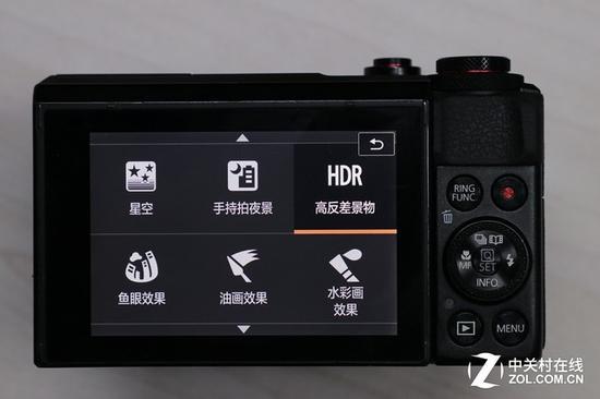 佳能G7 X Mark II可以使用HDR滤镜拍摄