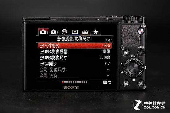 6代机型也采用了新一代的索尼相机菜单界面