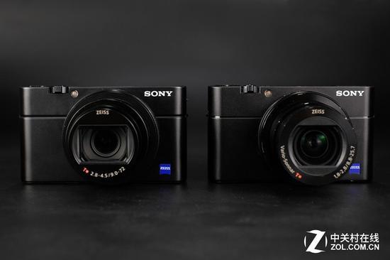 外观对比:RX100M6(左),RX100M5(右)