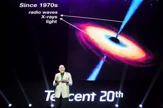 Kip Thorne在2018腾讯WE大会上演讲 他是2017年诺贝尔物理学奖获得者 加州理工学院荣誉费曼理论物理学教授