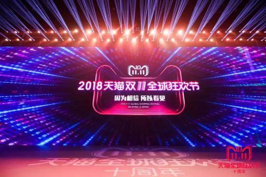 (2018年天猫双十一现场图)