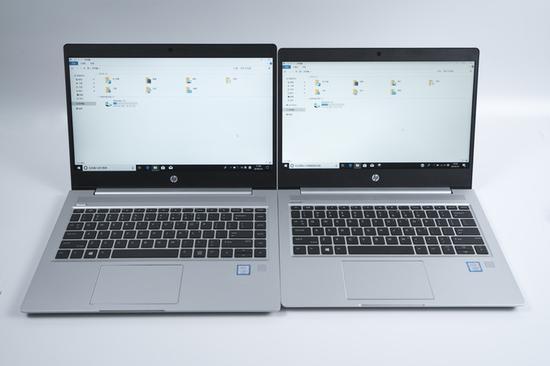 ↑左侧14英寸机型、右侧13英寸机型
