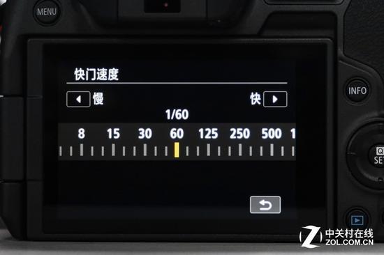 相机中快门数值的显示样貌