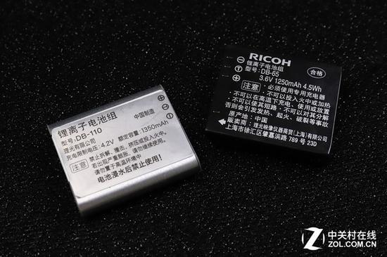 GR3采用DB-110新电池,与老款的DB-65不再通用
