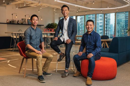 KLOOK联合创始人王志豪、林照围、熊小康