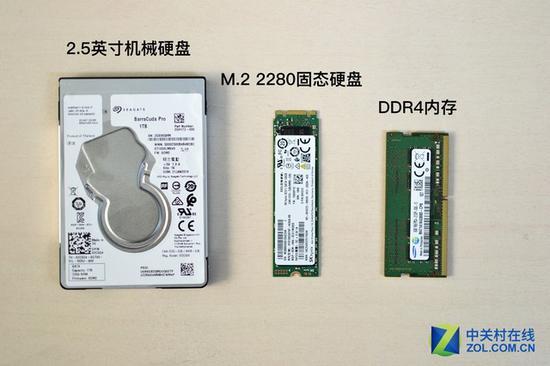 笔记本硬盘与内存外形