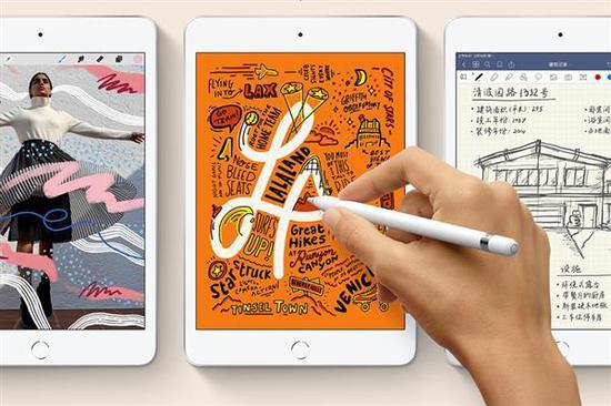 iPad mini与Apple Pencil,图片来源:苹果