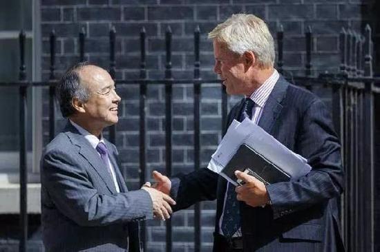 孙正义与英国财相夏文达