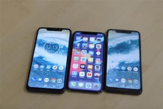 ▲对比iPhone X