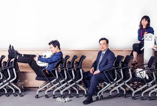 B站团队主要成员(自左至右):徐逸、陈睿、李旎。摄影:贾睿