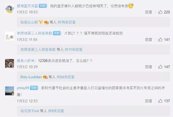 (微博网友评论)