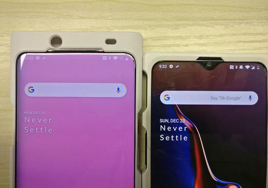 左侧为一加7