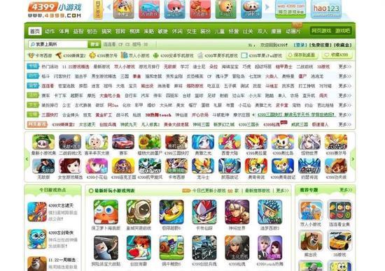 ▲一目了然的游戏画面让4399在口耳相传中获得了顶级流量