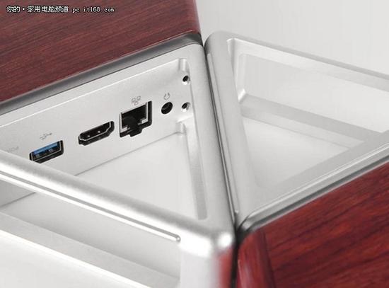 ▲配备3*USB、RJ45网口、3.5mm耳机接口,外接扩展性强。