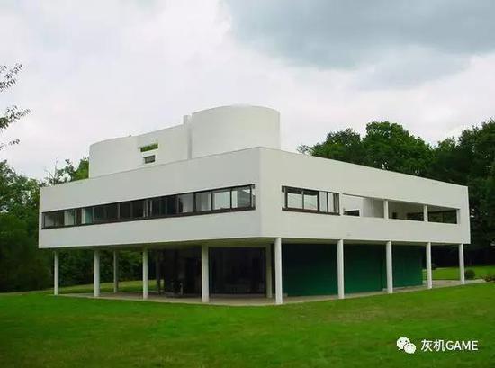 充分体现”扁平化”建筑理念的萨沃伊别墅,于1931建成于法国。
