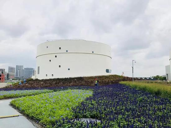 已经完成改建的油罐罐体 上海徐汇微信公众号 图