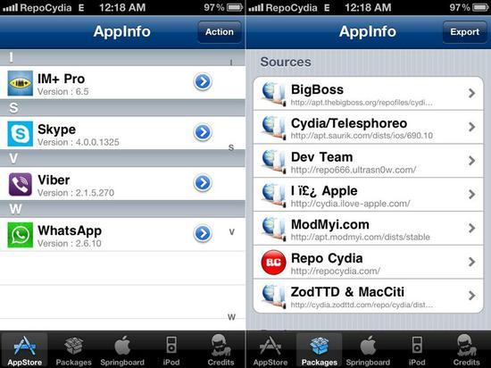 ▲ 早期的 Cydia 商店 图片来自:Innov8tiv