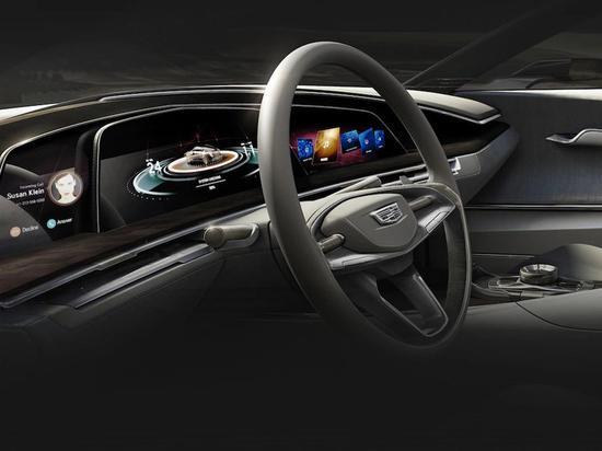 凯迪拉克Escala Concept的OLED屏幕(图源:Cadillac)